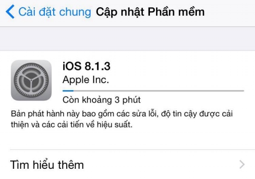 Cập nhật iOS 8.1.3, Sửa lỗi Multitouch trên iPad, lỗi SpotLight