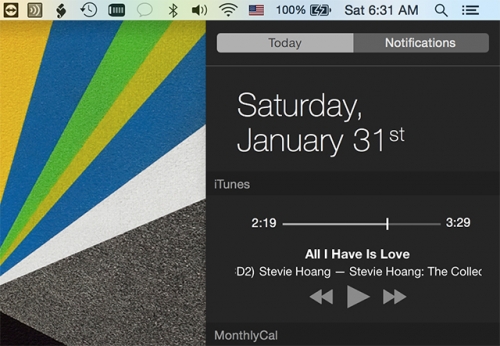 iTunes trên OS X cập nhật lên bản 12.1, có thêm widget trong trung tâm thông báo