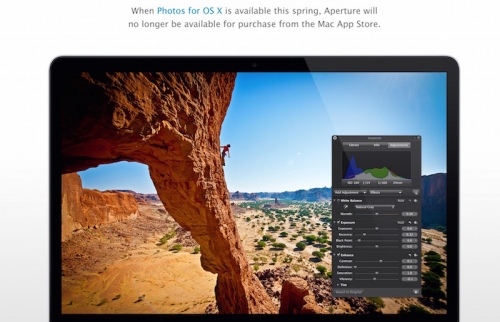 Apple sẽ gỡ Aperture ra khỏi AppStore khi ứng dụng Photo mới được ra mắt